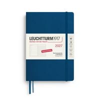 Produktbild: Wochenkalender & Notizbuch Dotted Medium (A5) 2027, Indigo, Deutsch