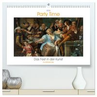 Produktbild: Party Time - Das Fest in der Kunst Kunstkalender (hochwertiger Premium Wandkalender 2026 DIN A2 quer), Kunstdruck in Hochglanz