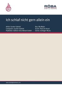 Produktbild: Ich schlaf nicht gern allein ein