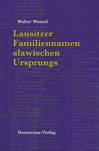 Produktbild: Lausitzer Familiennamen slawischen Ursprungs
