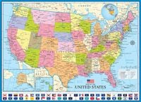 Produktbild: Karte der Vereinigten Staaten von Amerika