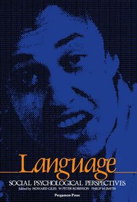 Produktbild: Language: Social Psychological Perspectives