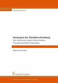 Produktbild: Strategien der Musikbeschreibung