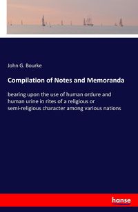 Produktbild: Compilation of Notes and Memoranda