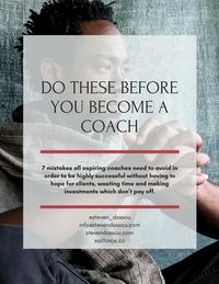 Produktbild: Do These Before You Become A Coach