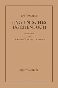 Produktbild: E. von Esmarch's Hygienisches Taschenbuch