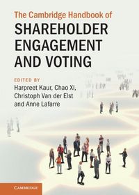 Produktbild: Cambridge Handbook of Shareholder Engagement and Voting
