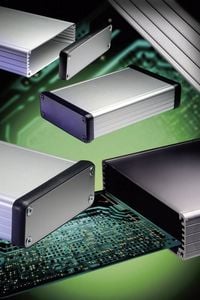 Produktbild: Hammond Electronics 1455L1602BK Profil-Gehäuse 160 x 103 x 30.5 Aluminium Schwarz 1St.