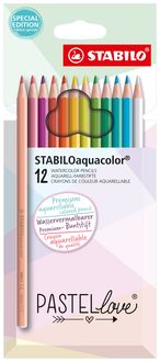 Bild vom Artikel Stabilo Aquarell-Buntstifte aquacolor Pastellove 12er Set vom Autor 