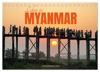 Produktbild: Leben in Myanmar (Tischkalender 2027 DIN A5 quer), CALVENDO Monatskalender