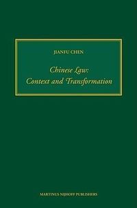 Produktbild: Chinese Law: Context and Transformation