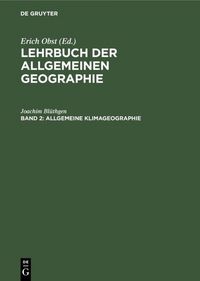 Produktbild: Allgemeine Klimageographie