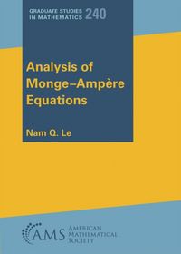Produktbild: Analysis of Monge-Ampere Equations