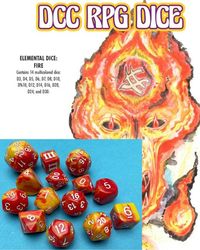 Produktbild: Stroh, H: DCC RPG Dice Set Elemental Dice: Fire