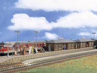 Bild vom Artikel Vollmer 43550 H0 Bahnsteig Wiesental mit zwei Wartehallen vom Autor 