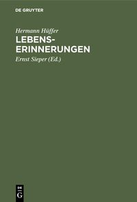Produktbild: Lebenserinnerungen