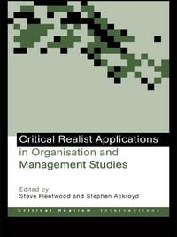Produktbild: Critical Realist Applications in Organisation and Management Studies
