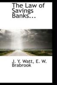 Produktbild: The Law of Savings Banks...