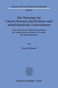Produktbild: Die Nutzung von Cloud-Diensten durch kleine und mittelst&auml;ndische Unternehmen.