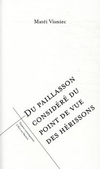Produktbild: Du paillasson consid&eacute;r&eacute; du point de vue des h&eacute;rissons