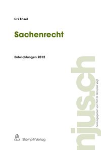 Produktbild: Sachenrecht Entwicklungen 2012