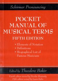 Produktbild: Pocket Manual Of Musical Terms