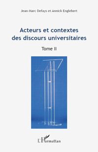 Produktbild: Acteurs et contextes des discours universitaires