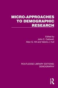 Produktbild: Micro-Approaches to Demographic Research