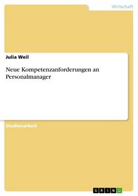 Produktbild: Neue Kompetenzanforderungen an Personalmanager
