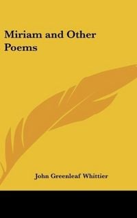 Produktbild: Miriam and Other Poems