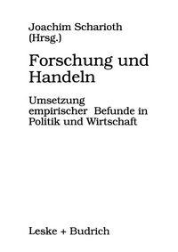 Produktbild: Forschung und Handeln