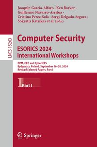 Produktbild: Computer Security. ESORICS 2024 International Workshops