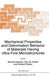 Produktbild: Mechanical Properties and Deformation Behavior of Materials Having Ultra-Fine Microstructures