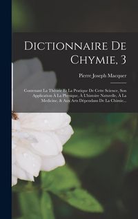 Produktbild: Dictionnaire De Chymie, 3