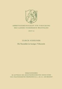 Produktbild: Die Neutralit&auml;t im heutigen V&ouml;lkerrecht