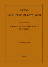 Produktbild: Inscriptiones parietariae Pompeianae Herculanenses Stabianae
