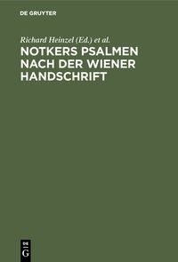 Produktbild: Notkers Psalmen nach der Wiener Handschrift