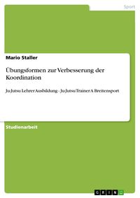 Produktbild: &Uuml;bungsformen zur Verbesserung der Koordination