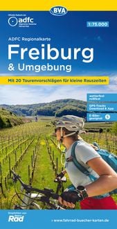 Produktbild: ADFC-Regionalkarte Freiburg und Umgebung 1:75.000, rei&szlig;- und wetterfest, GPS-Tracks Download