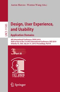 Produktbild: Design, User Experience, and Usability. Application Domains