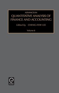 Produktbild: Advances in Quantitative Analysis of Finance and Accounting