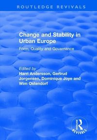 Produktbild: Jorgensen, G: Change and Stability in Urban Europe