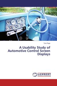 Produktbild: A Usability Study of Automotive Control Screen Displays