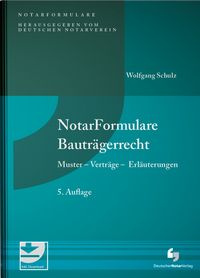Produktbild: NotarFormulare Bautr&auml;gerrecht