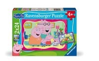 Produktbild: Kinderpuzzle 2x24 Teile - Peppa Wutz - Neue Abenteuer