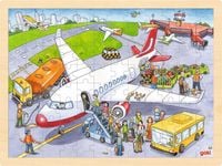 Produktbild: Einlegepuzzle Auf dem Flughafen