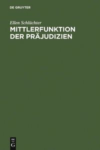 Produktbild: Mittlerfunktion der Pr&auml;judizien