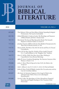 Produktbild: Journal of Biblical Literature 135.4 (2016)