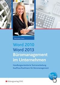 Produktbild: Word 2010 / Word 2013 - B&uuml;romanagement im Unternehmen