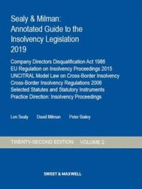 Produktbild: Sealy & Milman: Annotated Guide to the Insolvency Legislation 2019